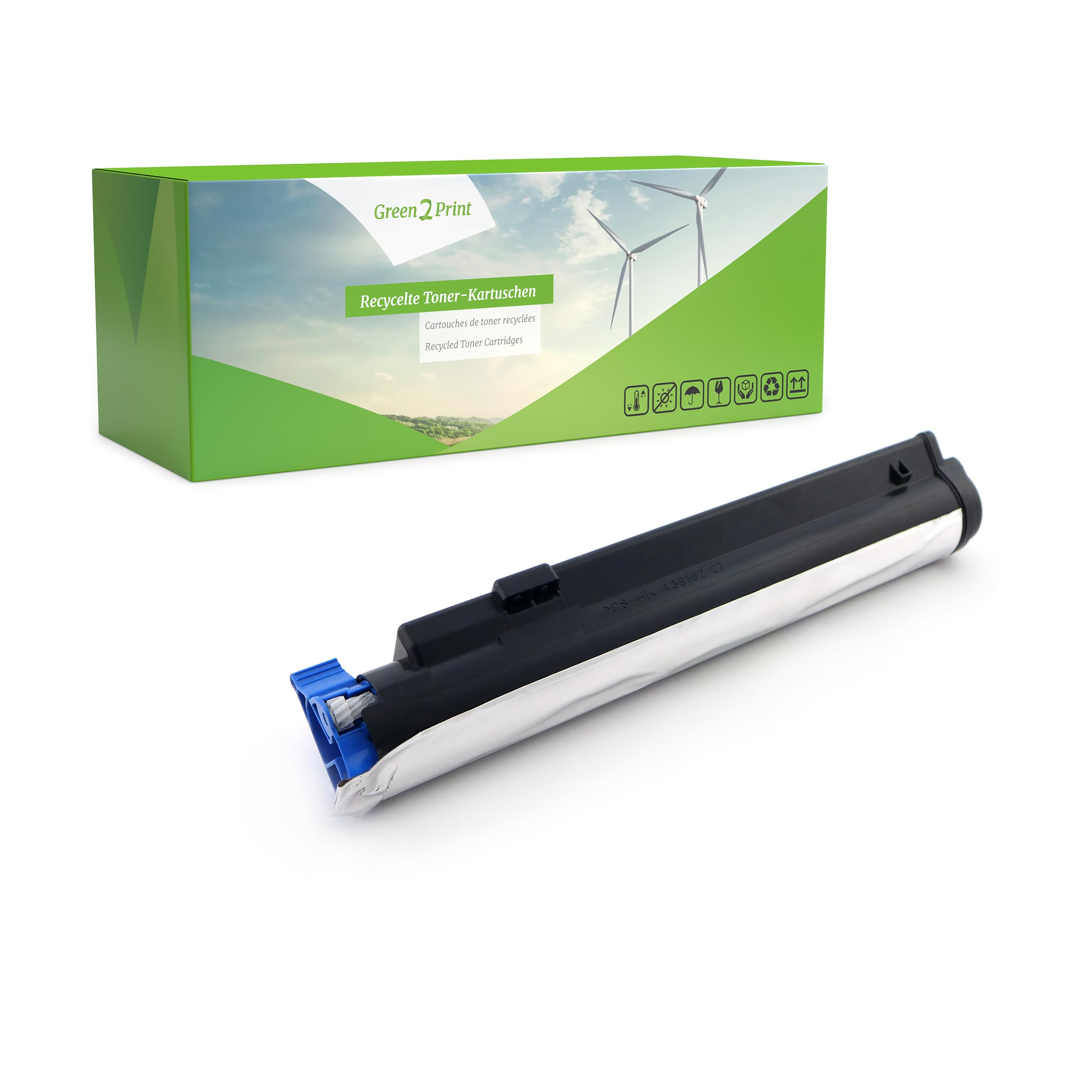 Green2Print Toner black 3000 pages replaces OKI 43502302 Toner cartridge for OKI B4400, B4600