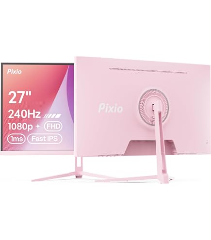 Amazon.com: Pixio PXC279 Wave Pink 27 inch 300Hz Refresh Rate FHD