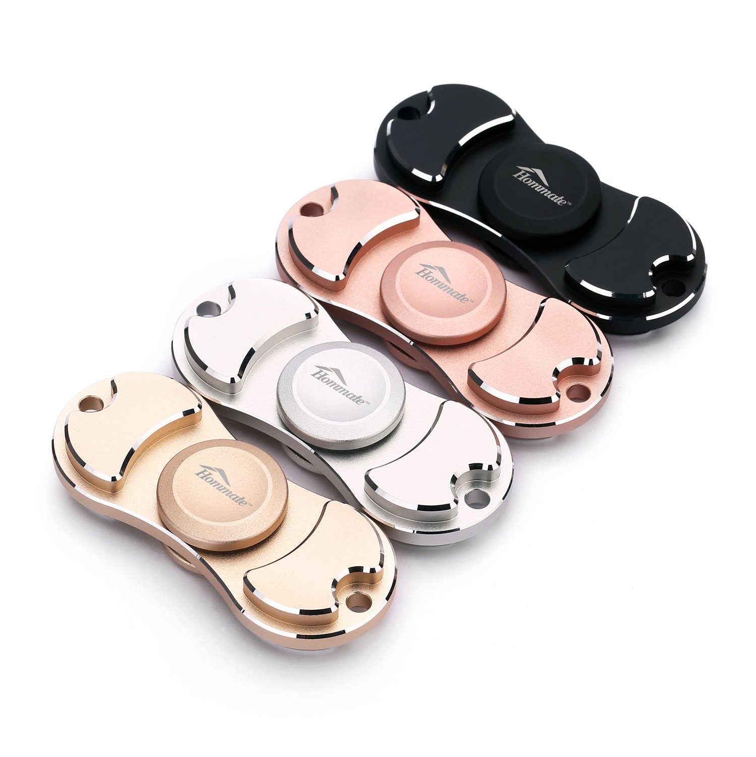 Hommate Finger Spinner Fidget Spinner Toy for EDC ADHD Focus,High Speed,2-3 Min Spins, Finger Playing or Table Top Spin,Optimized Super Smooth German Bearings,Good Balanced