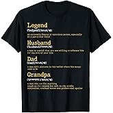 Father's Day - Dad Definition - Legend Husband Dad Grandpa T-Shirt