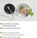 WENKO Sink Strainer Set of 2 Stainless Steel 7cm Prevent Clogs view 3