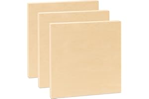 Dragon Drew Unfinished Wood Canvas Boards with 1.25” Cradle, Wood Panels for Crafting and Painting | 12”x12” | 3 Pack