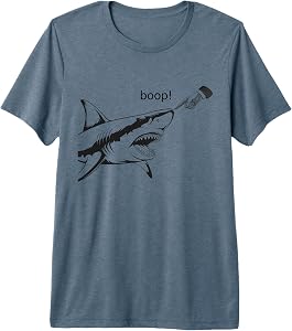 Boop Shark Meme Shark Humor Premium Tri-Blend T-Shirt