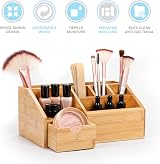 woodluv Desk Organiser Bamboo 24.5 x 15 x 11cm Multi-Functional Tidy view 3
