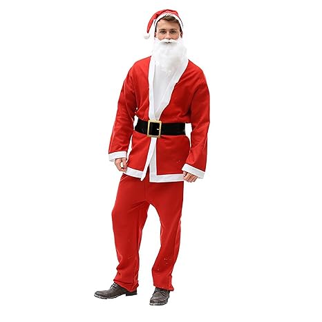 Christmas Shop Unisex Santa-Anzug/Weihnachtsmann-Anzug/Nikolaus-Anzug