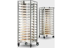 Wulbesin Bread Pan Rack Cover,28" Lx23 Wx64 H (Transparent, 28 “ x 23 ” x 64 ")