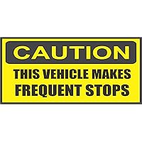 This Vehicle Makes Frequent Stops Sticker Truck Delivery Warning - Foto 8