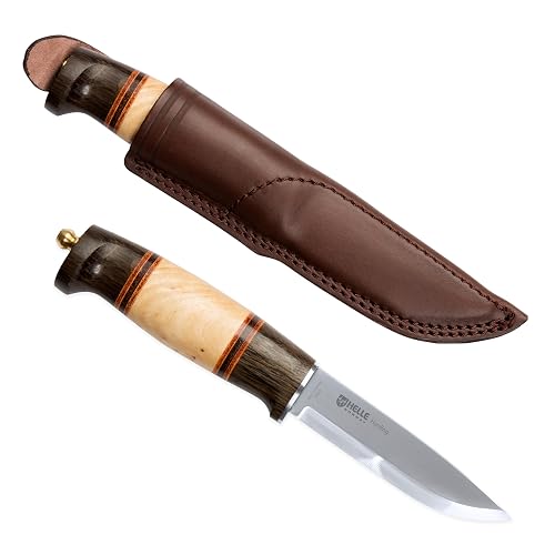 Helle Harding HELLE Knives - Harding - Outdoor Adventure Knife with Sheath, Triple ...