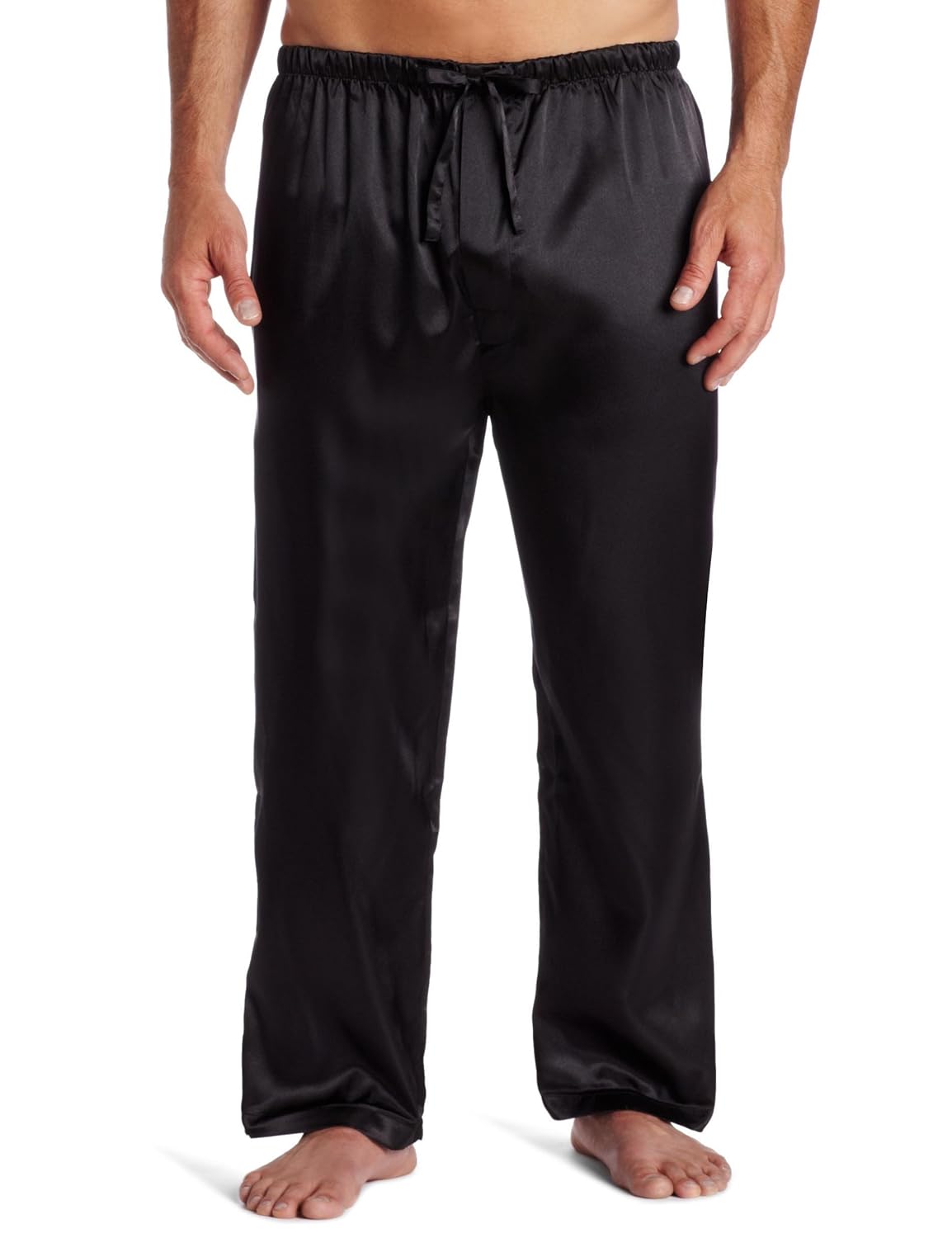 intimo men's poly satin pajama set
