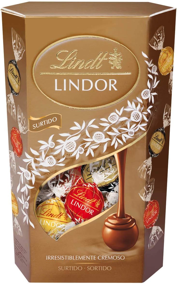 Lindt Cornet Caja de Bombones Surtidos, 600g, Pack de 1: Amazon.es: Alimentación y bebidas