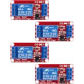 AEDIKO 4pcs DC 24V Relay Module 1 Channel Relay Board with Optocoupler Isolation Support High or Low Level
