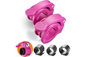 ZY-HUAN Mini Pro Barbell Clips 1 inch I Multi-Size Adjustable Barbell Collar I 1 inch Barbell ClampsIQuick Release Weight Clips Pair of Locking for Dumbbell Bar