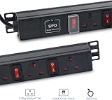 ENNOTEK 6 Way PDU Surge Protector Extension Lead 13A Individually Switched 3M view 4