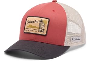 Columbia Unisex Mesh Snap Back, Washed Red/Shark/Dark Stone/Iron, One Size