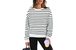 WIHOLL Womens Long Sleeve Crop Tops Crewneck Pullover Shirts Lightweight Sweatshirts 2024 Fall Fashion Clothes