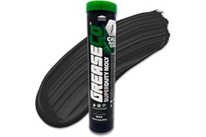 GREASECO Molybdenum Grease | Extreme Super Duty Performance Calcium Sulfonate | Moly | 5th Wheel | Ball and Joint | Automotive | Single Cartridge for Grease Gun | NLGI 2 | SuperDuty Moly