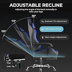 GTPLAYER Gaming Chair, Computer Chair with Footrest