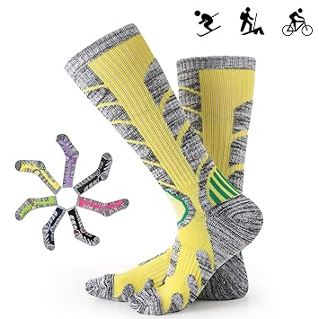 Skisocken Skistrümpfe Herren Damen warme für Wintersport Skifahren Snowboard Comfort atmungsaktive Antibakteriell Geruchshemm
