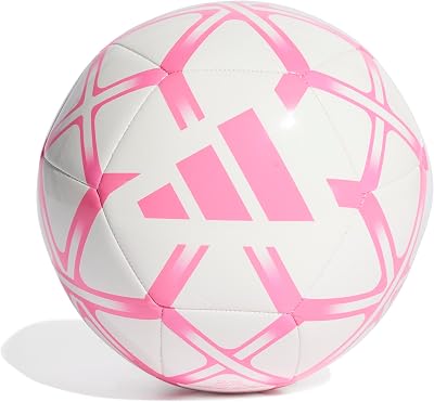 Unisex Starlancer Club Ball Recreation Ball, White/solar pink, 5