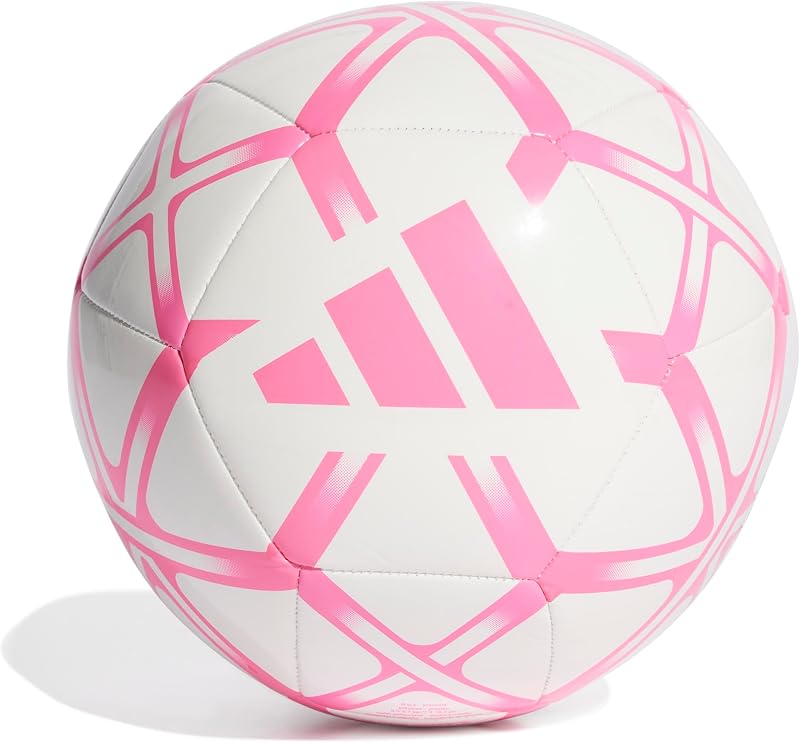 Bola de Recreação Unissex Adult Starlancer Club Ball, Branco/Rosa Solar, 5 — foto 1 de 4