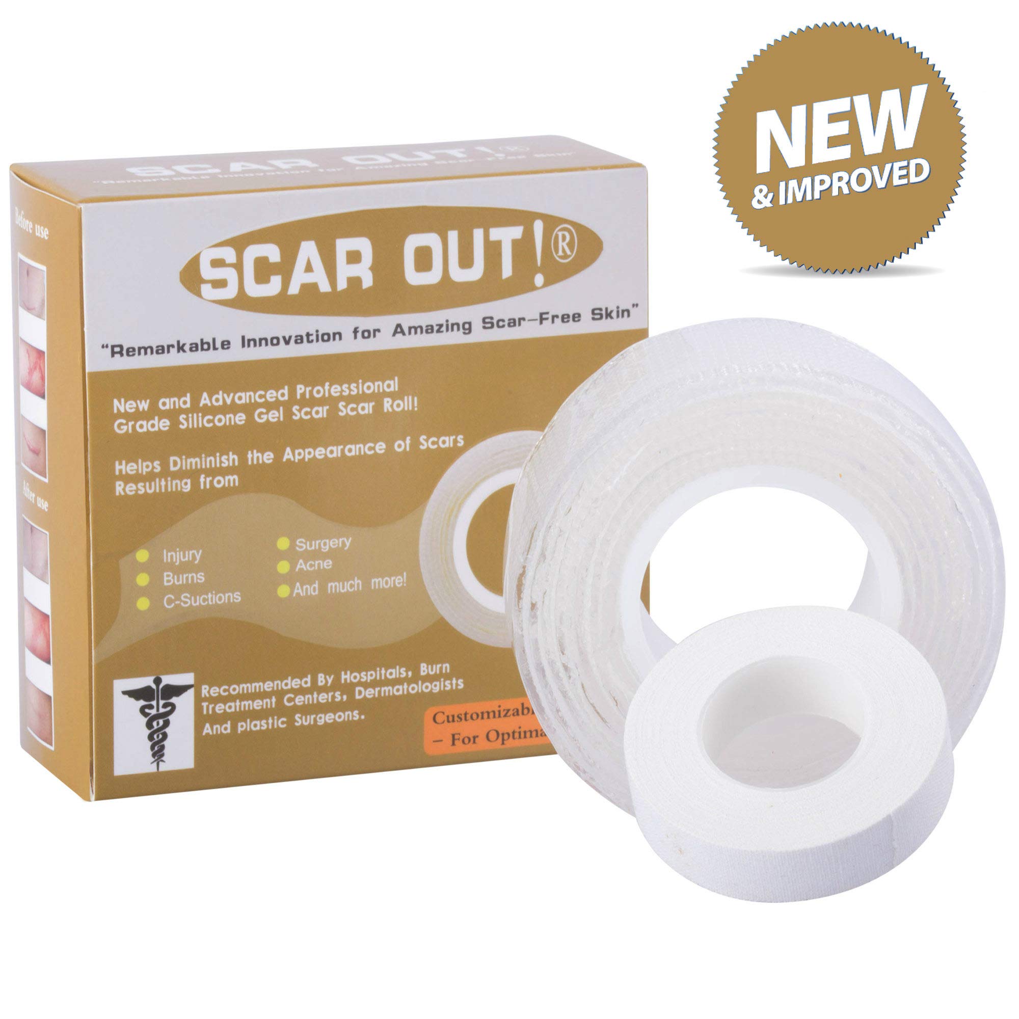 CicaTape Soft Silicone Tape (1.57in x 59in) Health