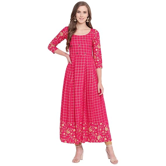 Women's Viscose Flared Kurta