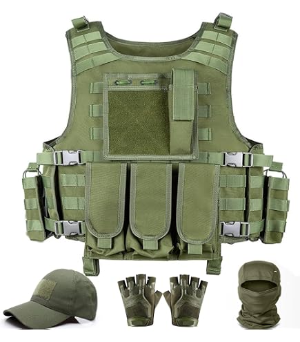 Gilet Tactique Mil-Tec Assaut – 9 Poches – Camo Flecktarn – Airsoft Militaire