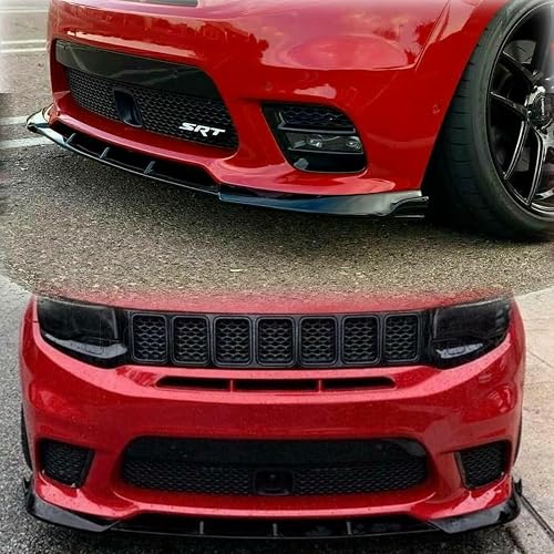 Glossy Black Front Bumper Lip Spoiler Splitter For Jeep Grand Cherokee – Body Kit, Screw-On