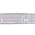 Cherry MX 3.0 S Wired Mechanical Gaming Keyboard. Aluminum Housing Built for Gamers w/MX Red Silent Switches. RGB Backlit Display Over 16m Colors. from The Makers of MX. Full Size. Pure White.