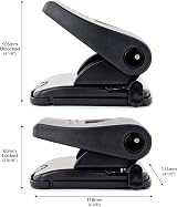 Rapesco PF827PB2 Germ-Savvy Antibacterial 827-P 2-Hole Punch 30 Sheet Black view 5