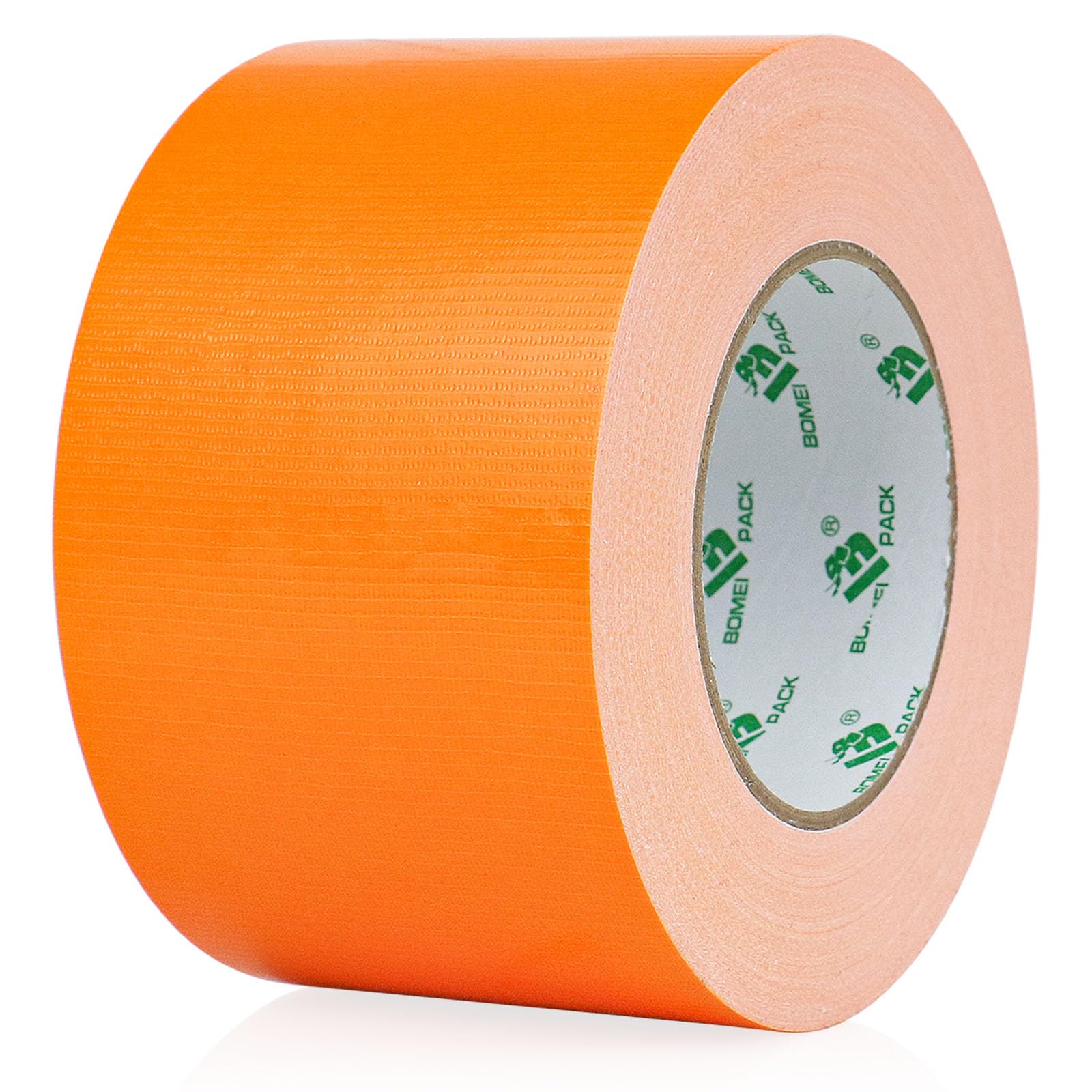 BOMEI PACK Orange Duct Tape Reinforced 75mm x 50m Waterproofs 3 inch Orange Gaffer Tape for Heavy Duty ducts Fixing Repairing,DIY Craft Labeling,Moving Boxes Sealing,1 Roll