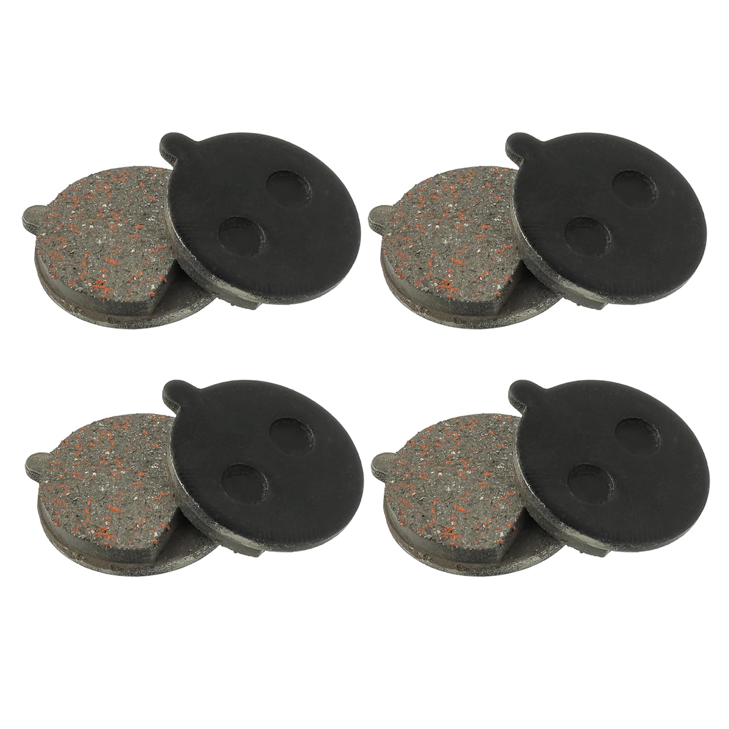 HUAREW 4 Pairs Bike Disc Brake Pad, Semi‑Metallic Resin Disc Brake Parts ，Ketone Resin Oil Disc Brake Pad Replacement Cycling Road Mountain Bike Brake Pads