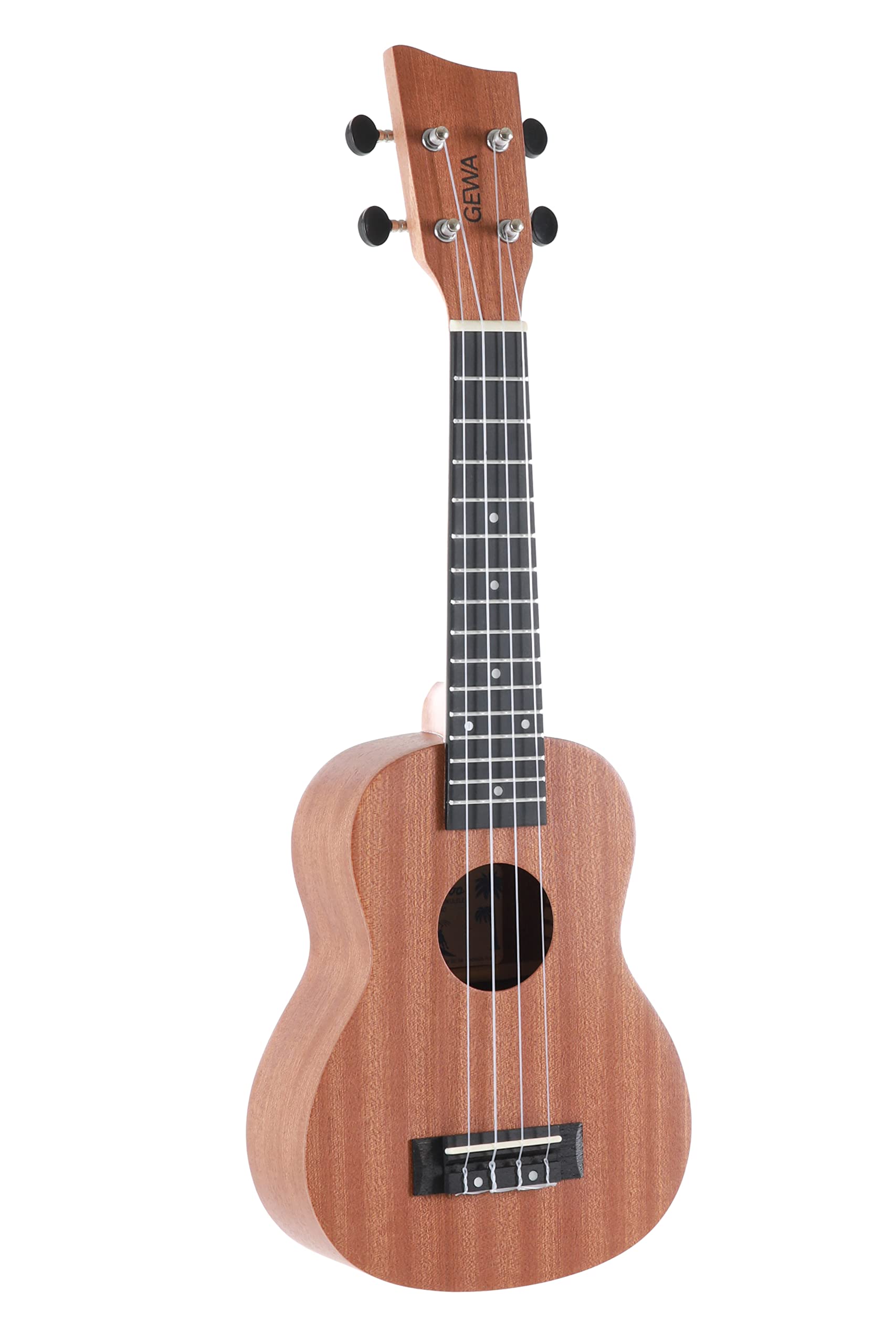 GEWA Sopran ukulele Manoa P-SO Sopran Sapelli silk Matt finish with Gig Bag