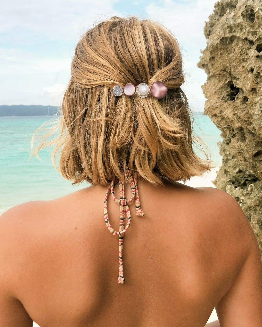 20 Pcs Macaron Hair Clips for Women Acrylic Pearl Hair Clip Handmade Pearl Hair Pins Gifts for Girls Hair Barettes for Women Fashion Hair Accessories for Party Wedding : Beauty