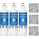 Waterdrop ADQ36006101 Water Filter, Replacement for LG&reg; LT700P&reg;, 3 Combo | Replacement for Kenmore&reg; 9690, 469690, ADQ36006102, LFXS30766S, RFC1200A, FML-3 and LT120F&reg; Air Filter