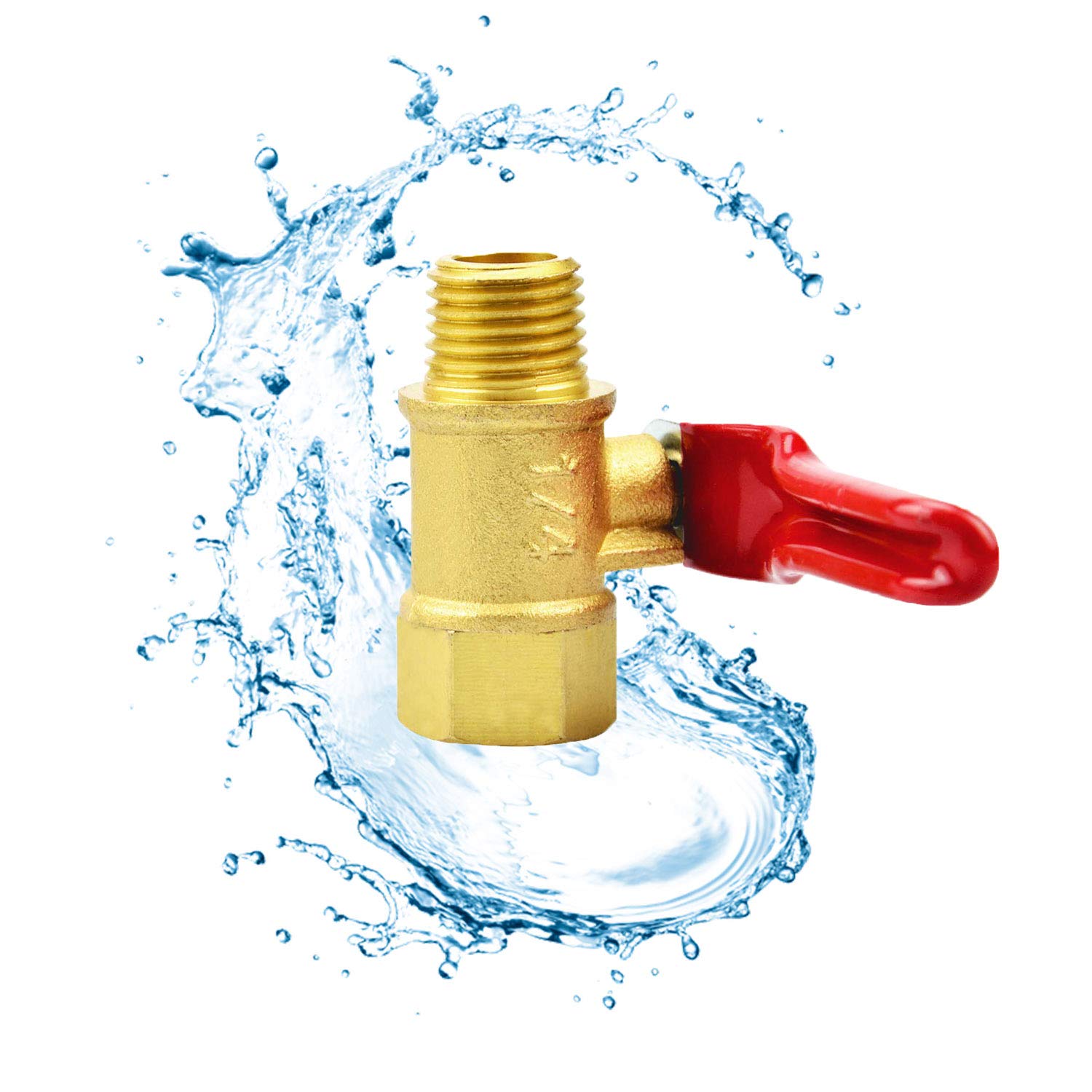 Valves 1/4 Inch Male and Female NPT Thread Pipe Fitting Air Compressor