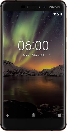 Nokia 6.1 Smartphone (13,97 cm (5,5 Zoll) FHD IPS Display, 32 GB interner Speicher und 3 GB RAM, Dual-SIM, Android 8.0 (Oreo)