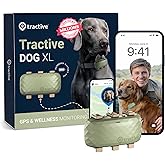 Tractive XL Rastreador GPS para Mascotas | GPS para Perro Grande con Valla Virtual | Monitoreo de Frecuencia Cardíaca y Respi