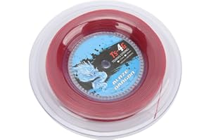 RASTKY Durable Red Tennis Racket Rope, 1.3mm Spool, 200M Spool, Practice Offensive for Improved Performance
