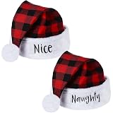 Naughty or Nice Christmas Santa Hat 