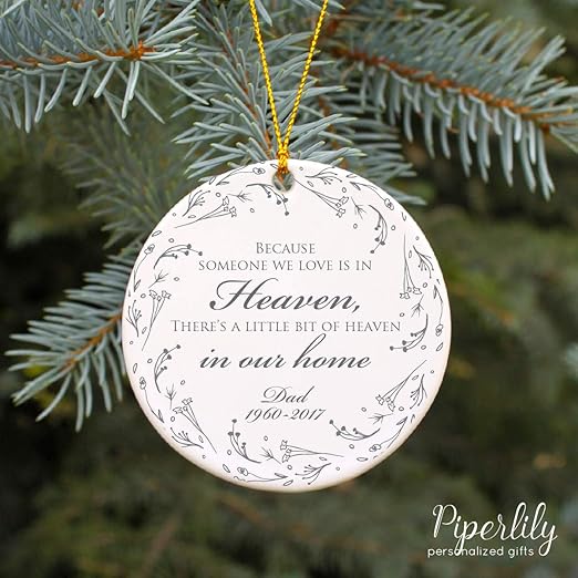 dad in heaven christmas ornament