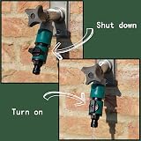 TOPWAYS Quick Release In Line Shut Off Valve for Garden Hose view 2