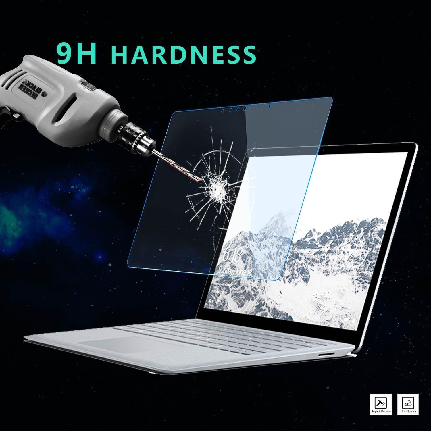 MEGOO Surface Laptop 5 Screen Protector Tempered Glass - Image 3