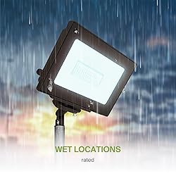 ASD 50W LED Flood Light Outdoor, 120V 5100 Lm 5000K