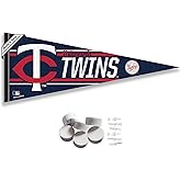 WinCraft Minnesota Twins Pennant Banner and Wall Tack Pads