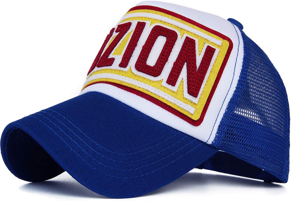 Rayna Fashion Mesh Snapback Trucker Hat Structured Curved Brim Baseball Cap Dad Hat Embroidered