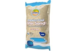 CLASSIC SAND & PLAY Swimming Pool Filter Sand for Above & Inground Pools, 40 lbs, Supports Residential and Commercial Filtration Systems, Premium Efficient Silica, No Clogging or Clumping, #20 Grade