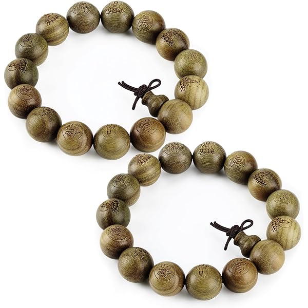 MILAKOO 5 Pcs Wood Prayer Bead Bracelet Mala Beaded Bracelets For Men Women 8mm - View #12