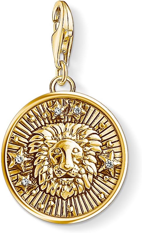 Thomas Sabo Women Charm Pendant Zodiac Sign Leo Charm Club 925 Sterling Silver 1656-414-39