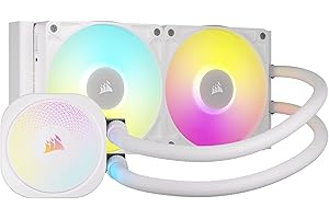 Corsair iCUE Link Titan 240 RX RGB Liquid CPU Cooler – 240mm AIO – 2X RX120 RGB Fans Included – Fits Intel LGA 1851/1700, AMD